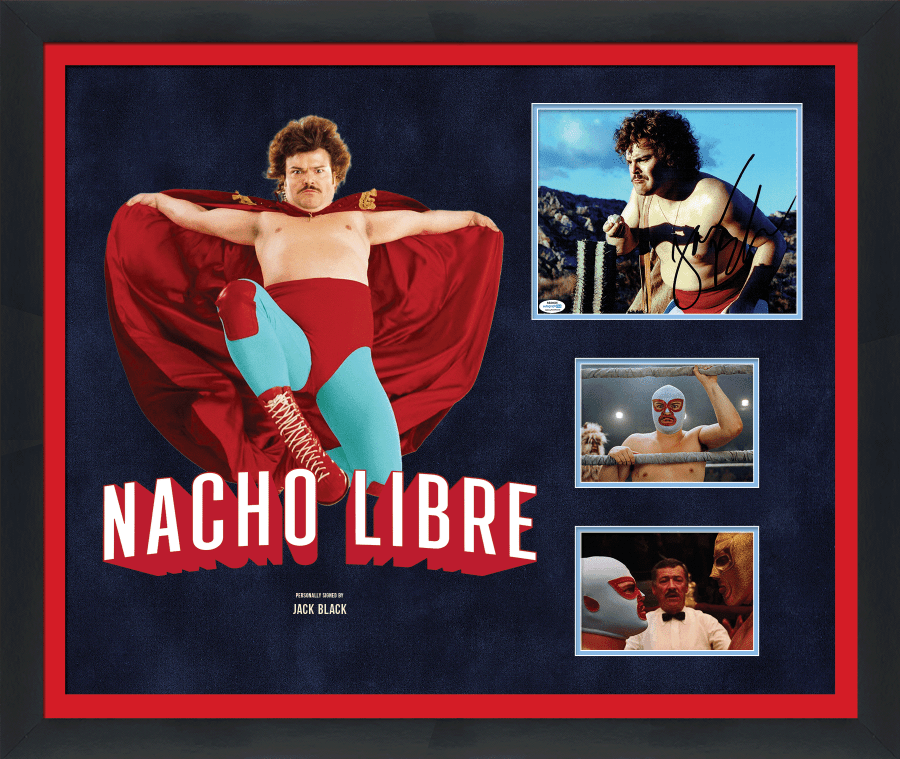 Nacho Libre Photograph Display Signed by Jack Black - Memorabilia Framers Shop